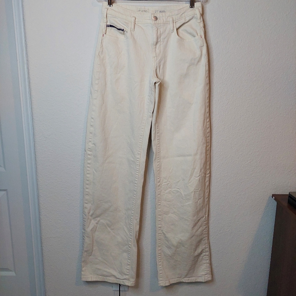 Pilcro High Rise Straight Wide Leg Jeans Size 27
